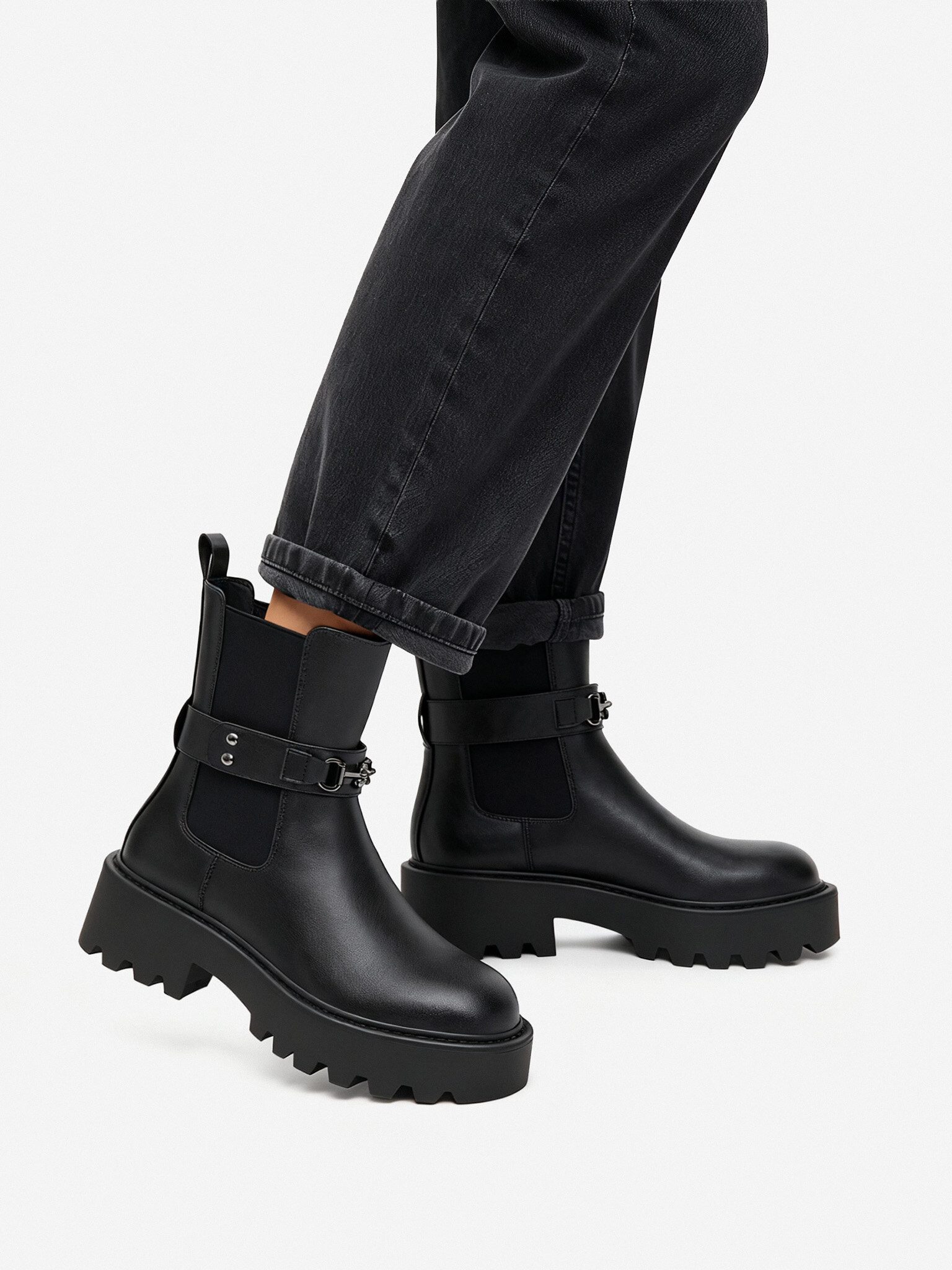 Nine West Nine West Damenschuhe Schwarzer CEO - KAMILA-01 Chelseaboots