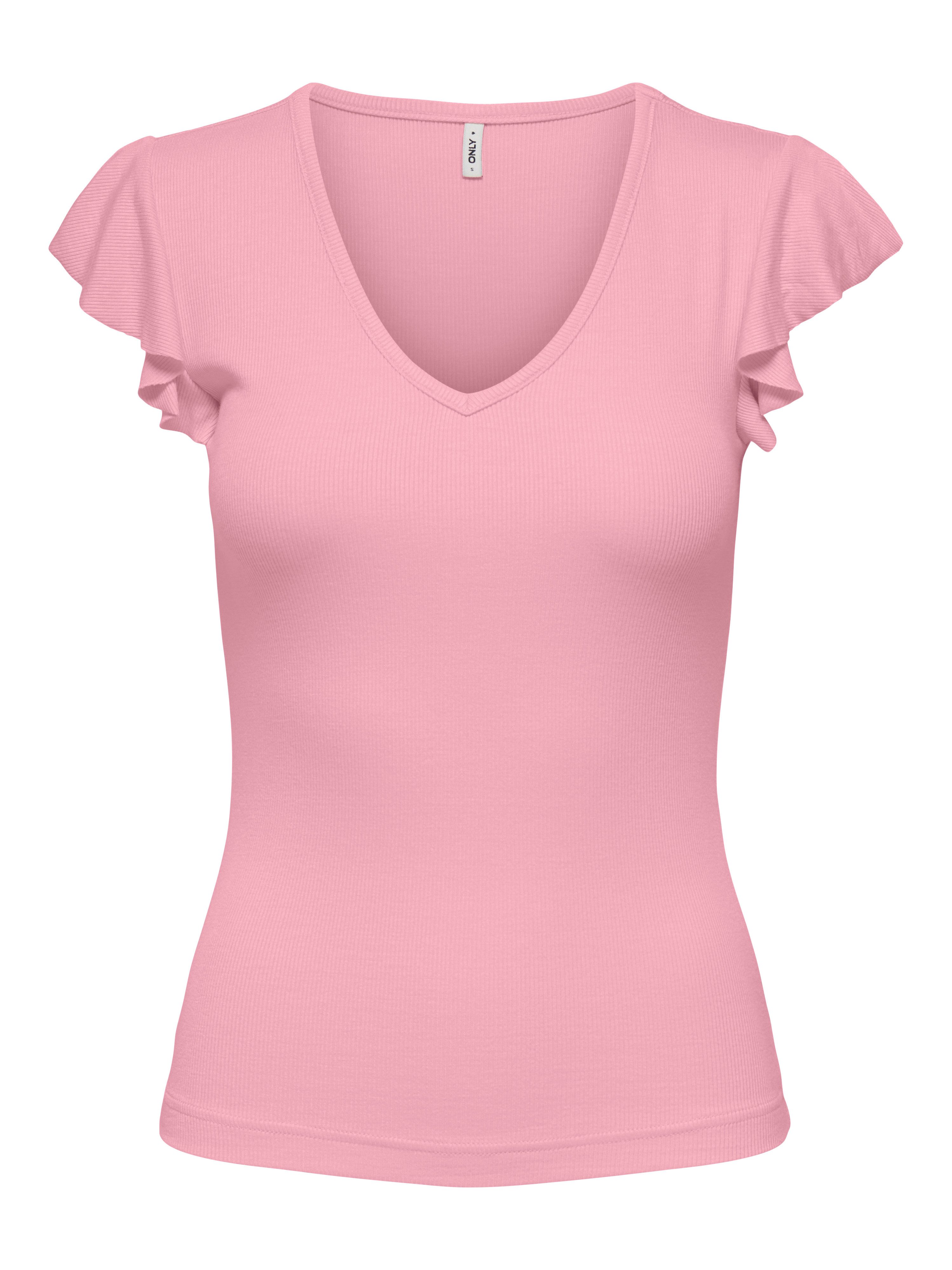 ONLY V-Shirt ONLBELIA – V-Ausschnitt für femininen Sommerkomfort Viskosemischung, regular fit, Rundhals