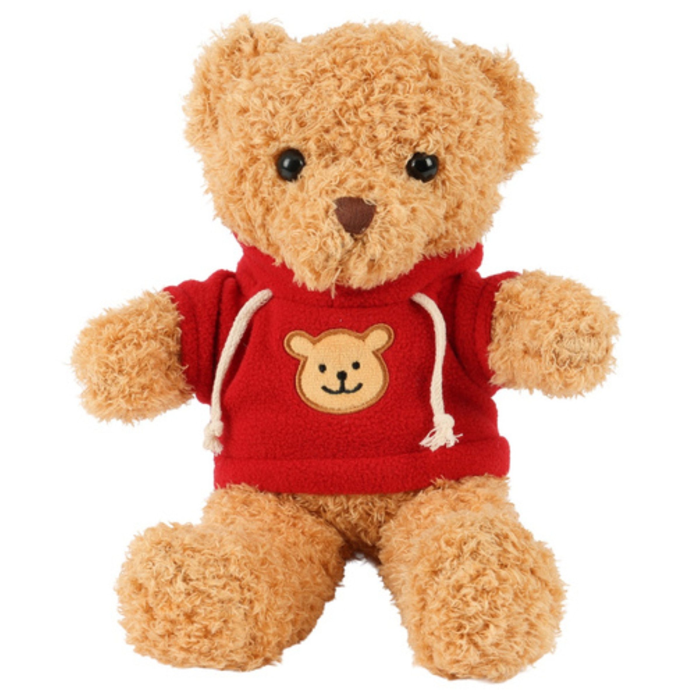 KRUZZEL Kuscheltier Teddybär Plüschtier 30 cm mit Sweatshirt (Teddybär Kuscheltier 30 cm Plüschtier mit Sweatshirt für Kinder, Plüschtier Teddybär 30 cm weich mit Sweatshirt für Kinder), Weiches Kuscheltier Handliche Größe