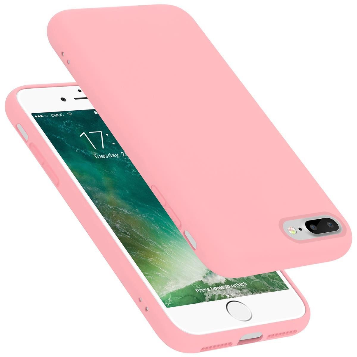 Cadorabo Handyhülle für iPhone 7 PLUS / 7S PLUS / 8 PLUS Hülle Apple iPhone 7 PLUS / 7S PLUS / 8 PLUS, Flexible Hülle TPU Silikon Schutzhülle Back Cover Case