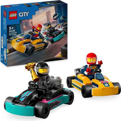 LEGO® Konstruktionsspielsteine Go-Karts mit Rennfahrern (60400), LEGO City, (99 St), Made in Europe