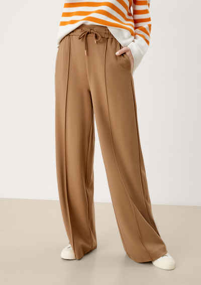 s.Oliver Stoffhose Regular: Wide leg-Jogpants mit Ziernaht Ziernaht