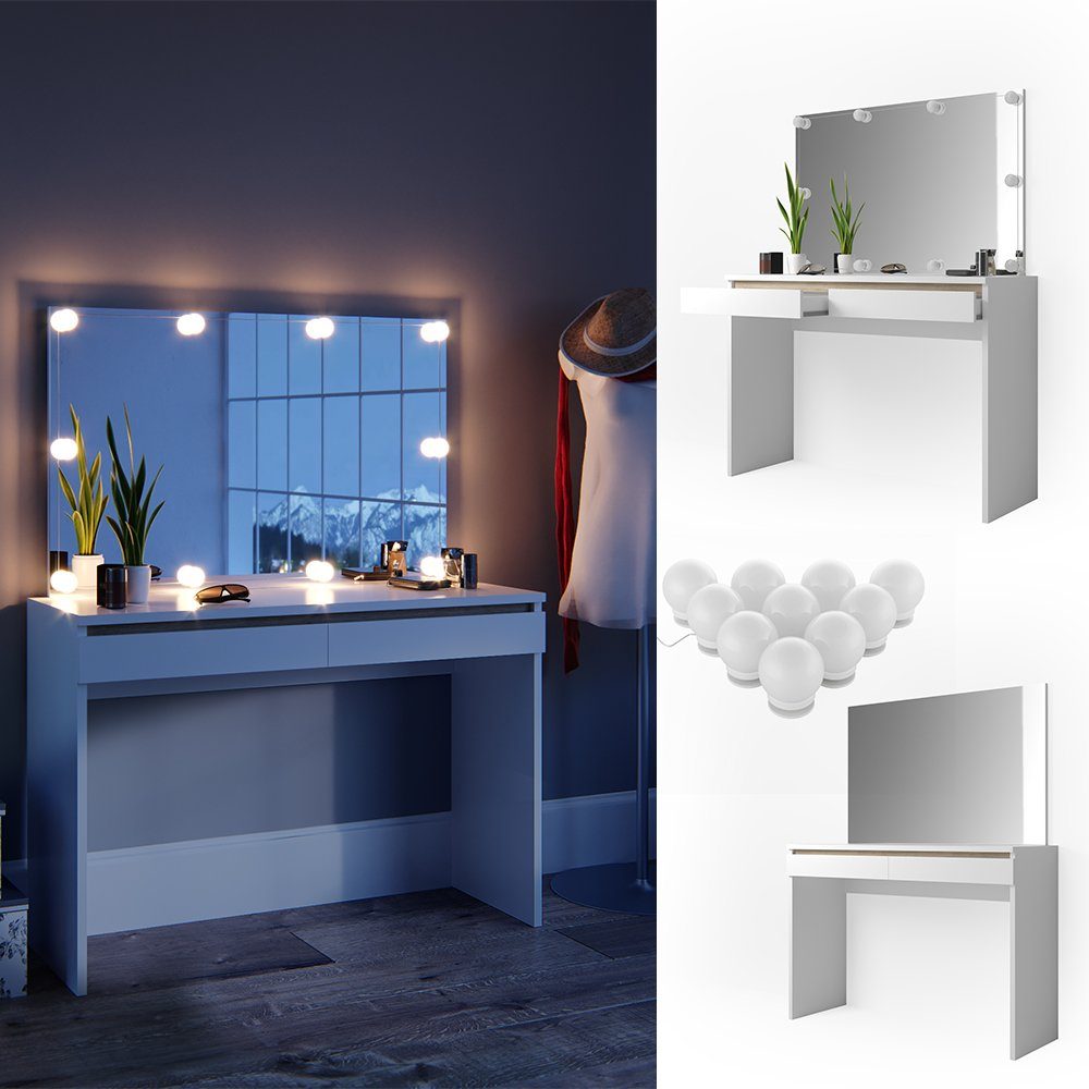 Vicco Schminktisch Emma, Weiß, 120 cm günstig online kaufen