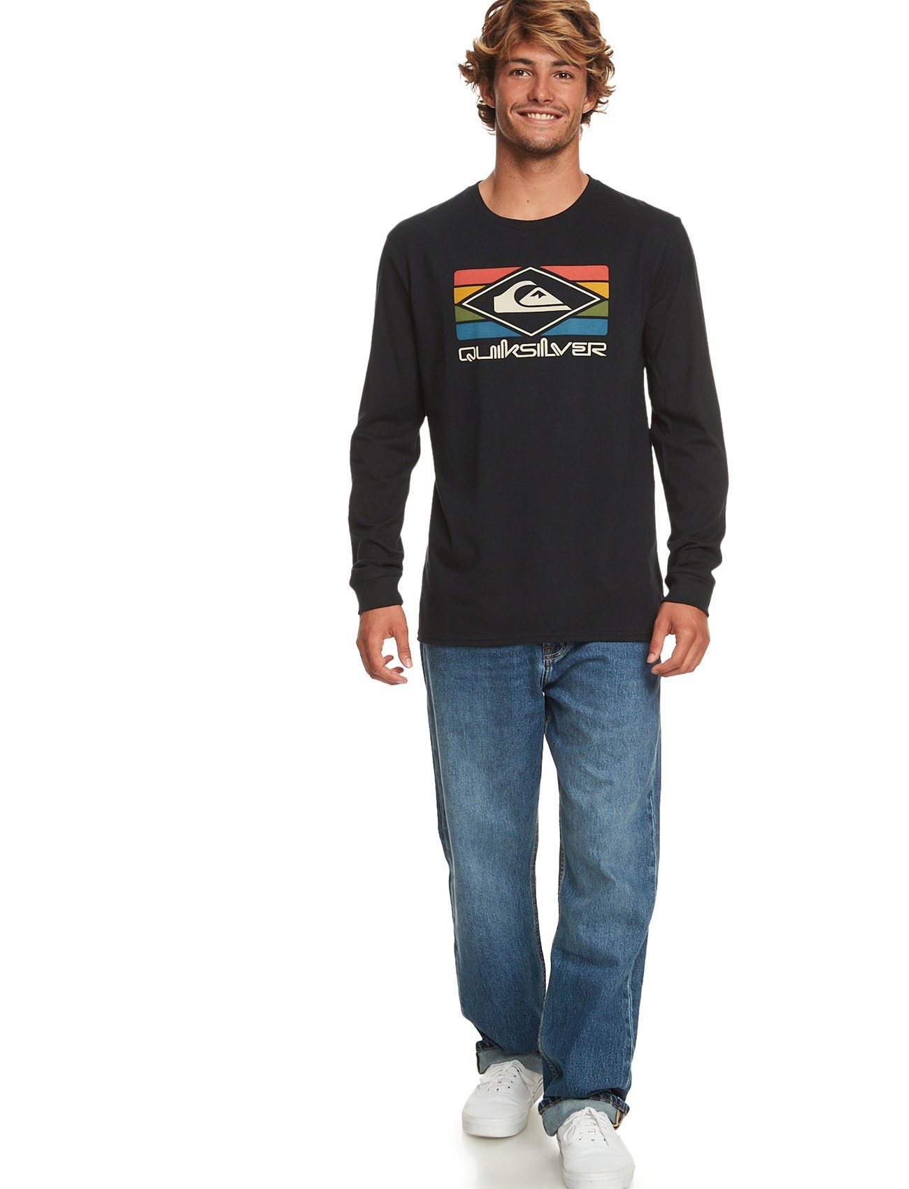 Longsleeve Quiksilver Langarm-T-Shirt Rainbow