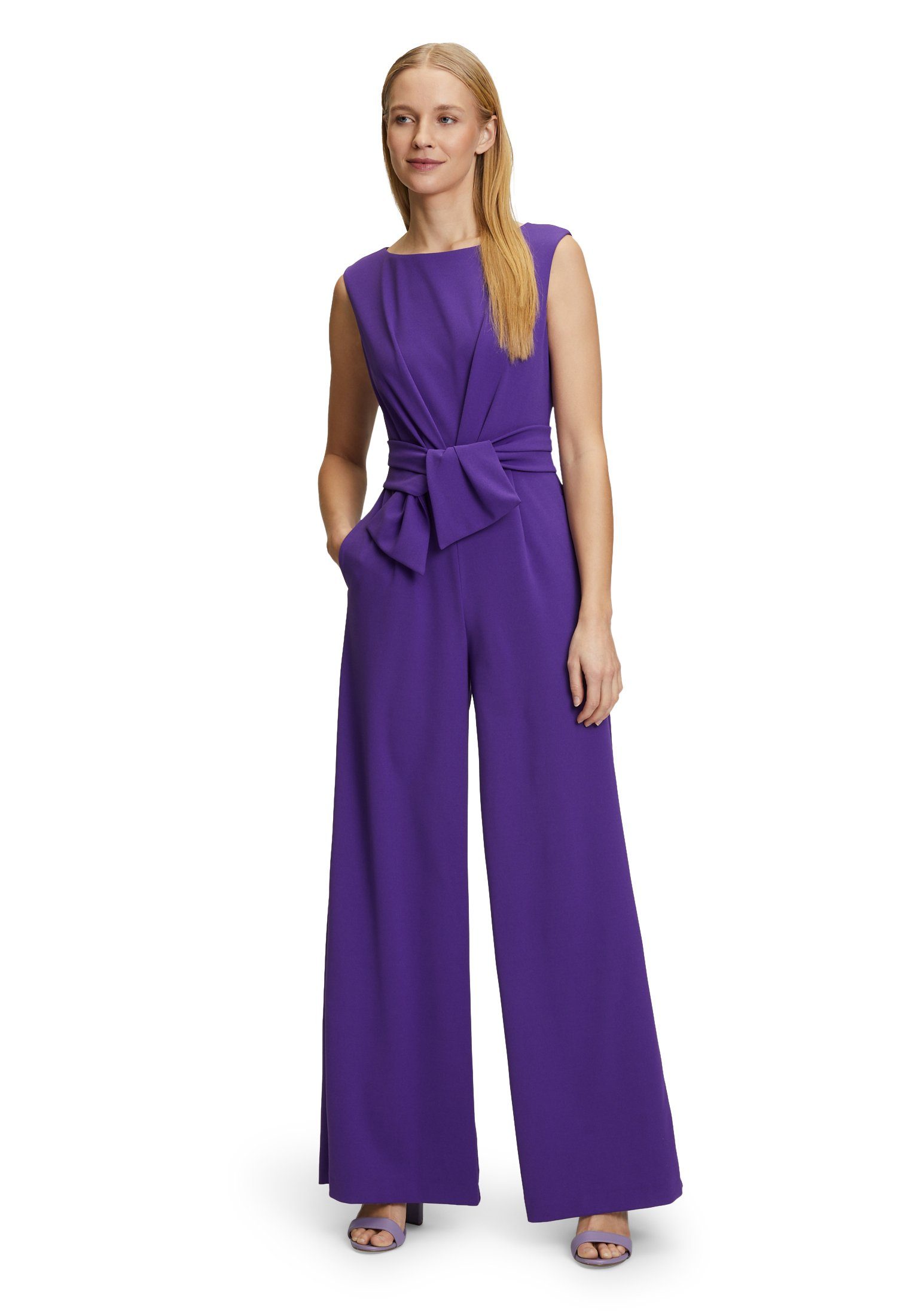 Vera Mont Jumpsuit mit weitem Bein (1-tlg) Bunddetail