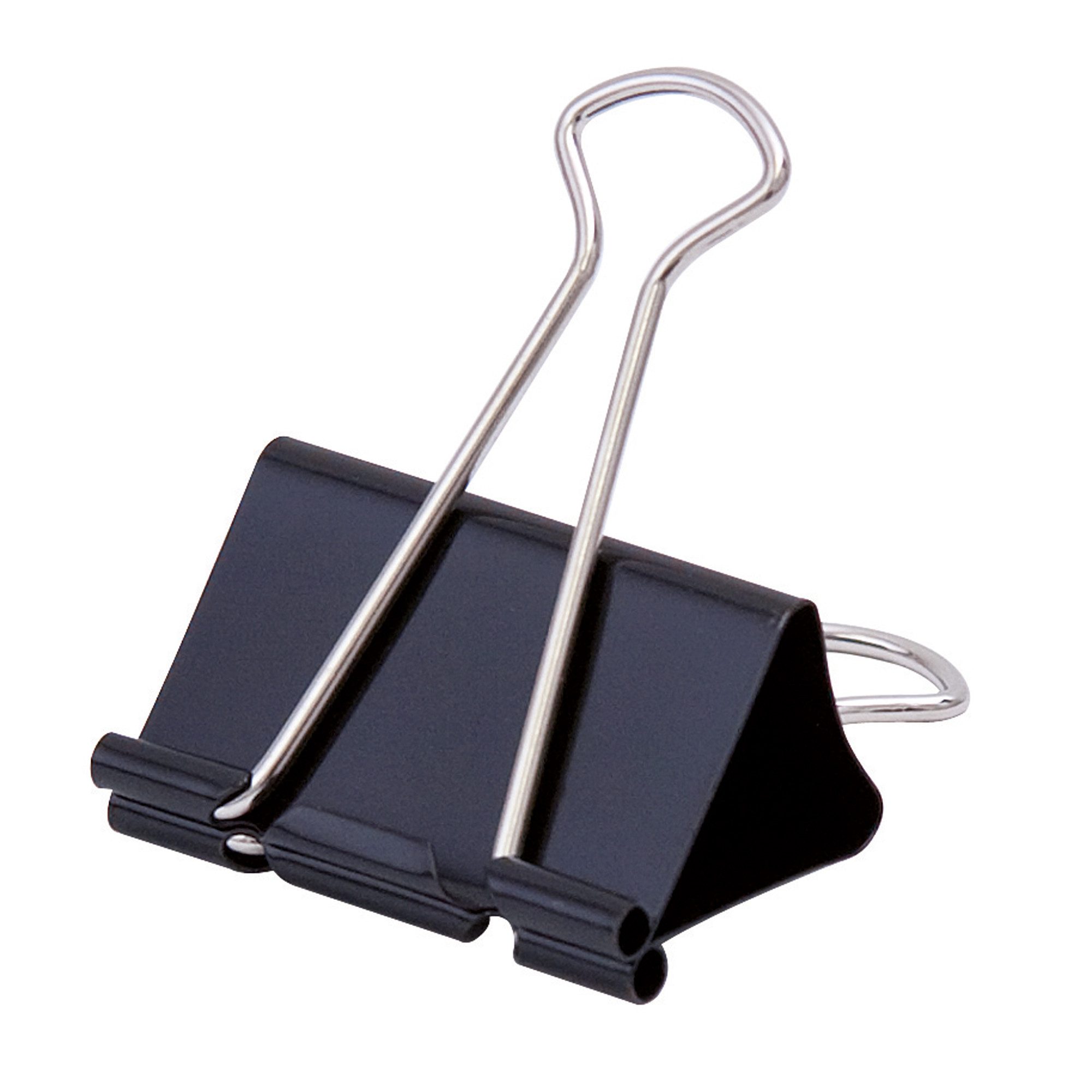 Soennecken Büroklammer Foldbackklemmer 1564 24x12mm schwarz 12 Stück