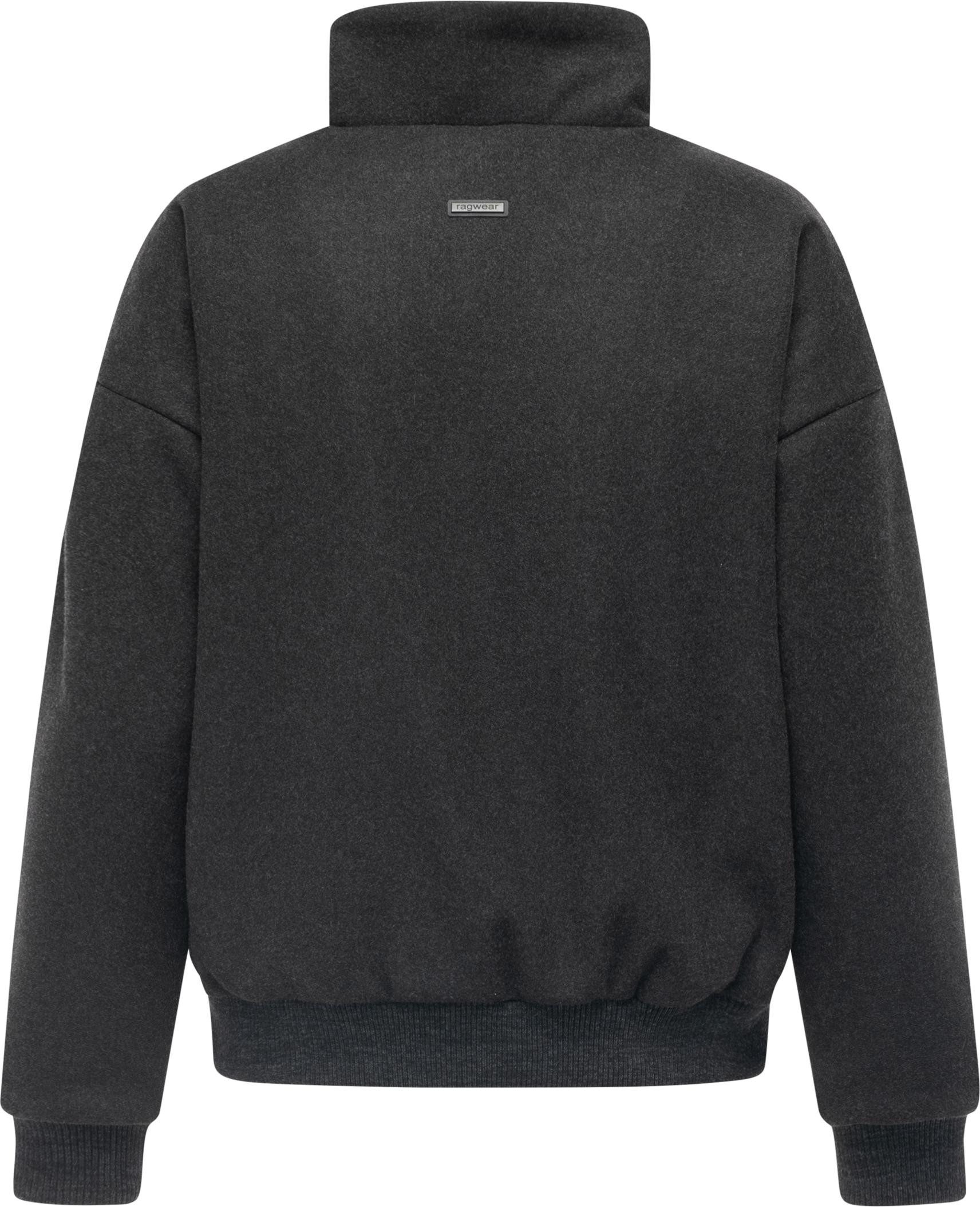 Ragwear Outdoorjacke Toscia angesagte oversized Übergangsjacke in Woll-Optik
