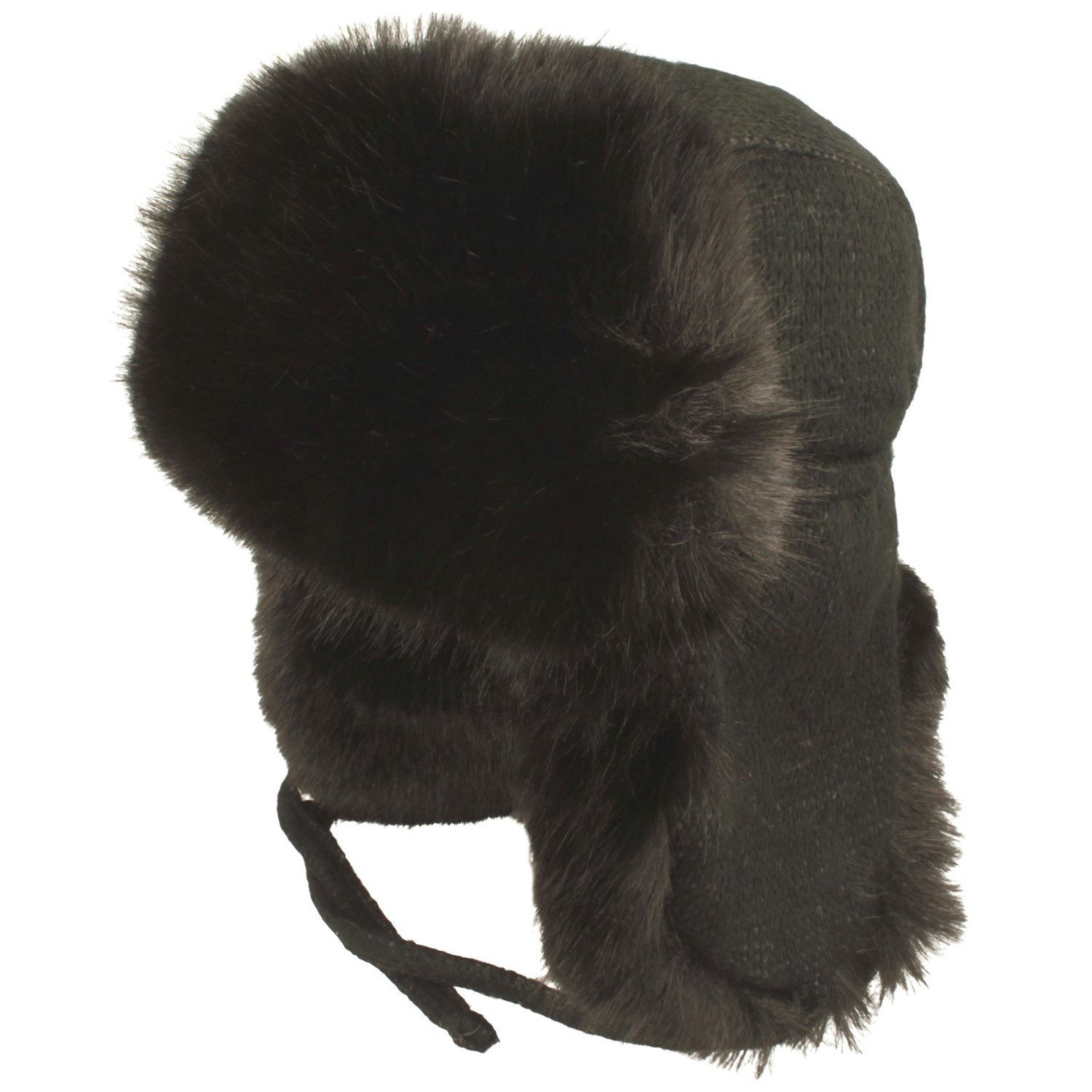 Breiter Strickmütze Warme Kunstfell Strick-Chapka für Damen günstig online kaufen
