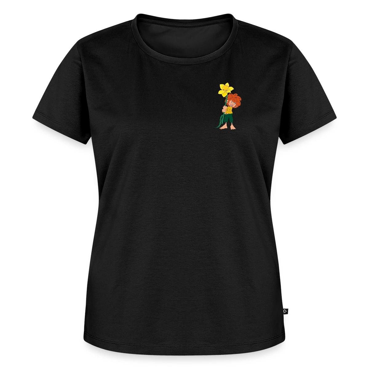 Spreadshirt T-Shirt Pumuckl Design Mit Gelber Blume Frauen Premium T-Shirt günstig online kaufen