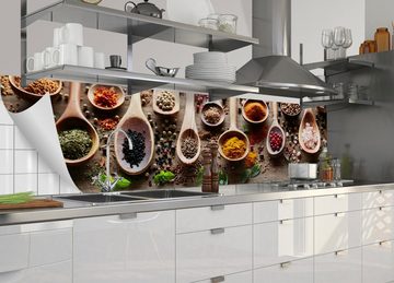 MySpotti Küchenrückwand fixy Spicy Kitchen, selbstklebende und flexible Küchenrückwand-Folie