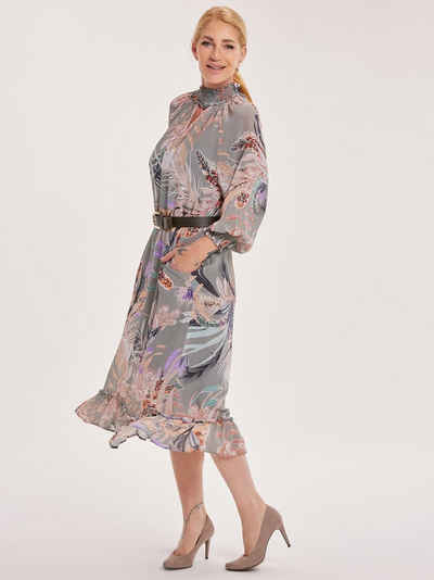 Sarah Kern Maxikleid Sommerkleid figurbetont mit passendem Gürtel
