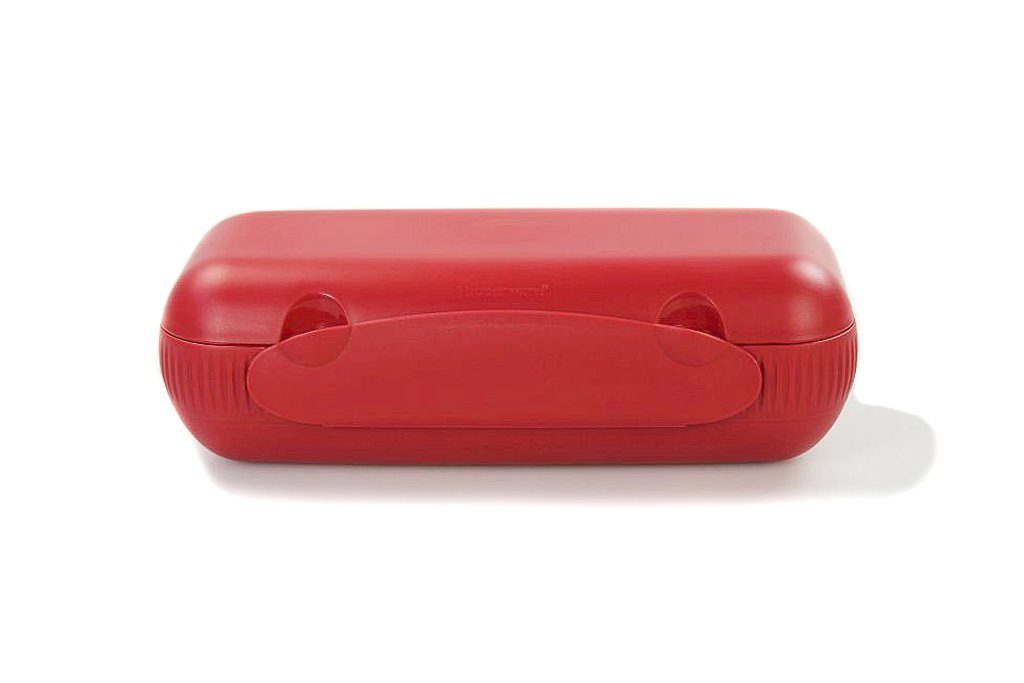 TUPPERWARE Frischhaltedose Khlschrank Eierbox rot Aufbewahrung + SPLTUCH