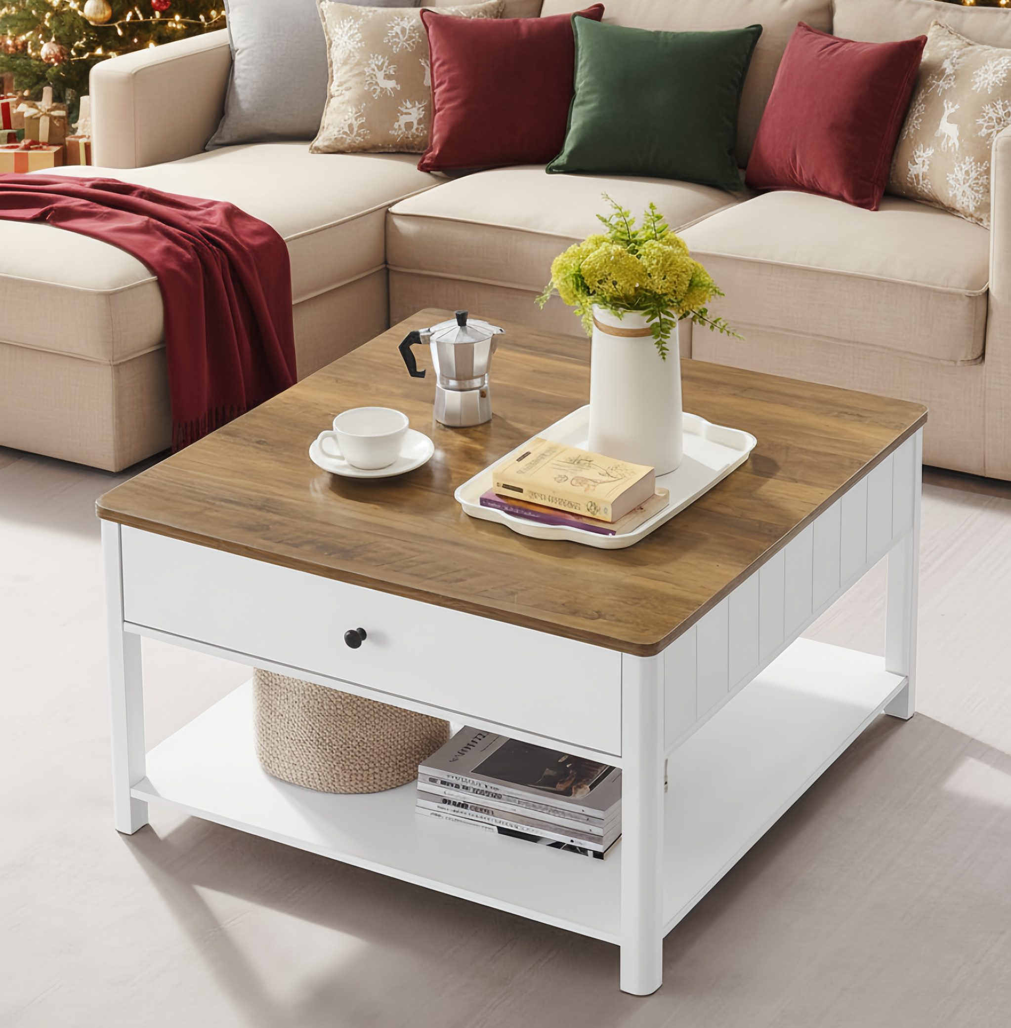 VASAGLE Couchtisch, Wohnzimmertisch, viel Stauraum, 80 günstig online kaufen