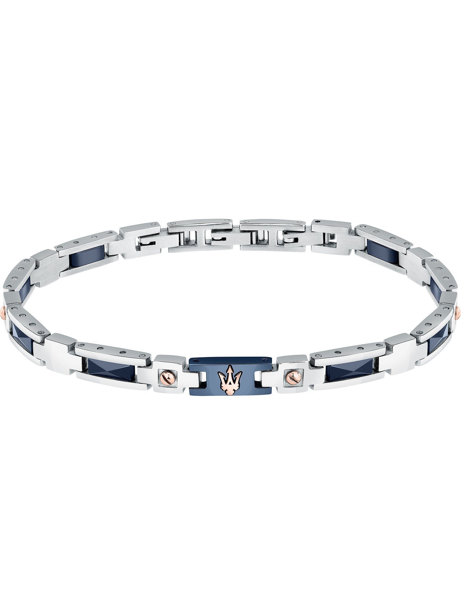 MASERATI Edelstahlarmband Maserati Herren-Armband Edelstahl, Keramik
