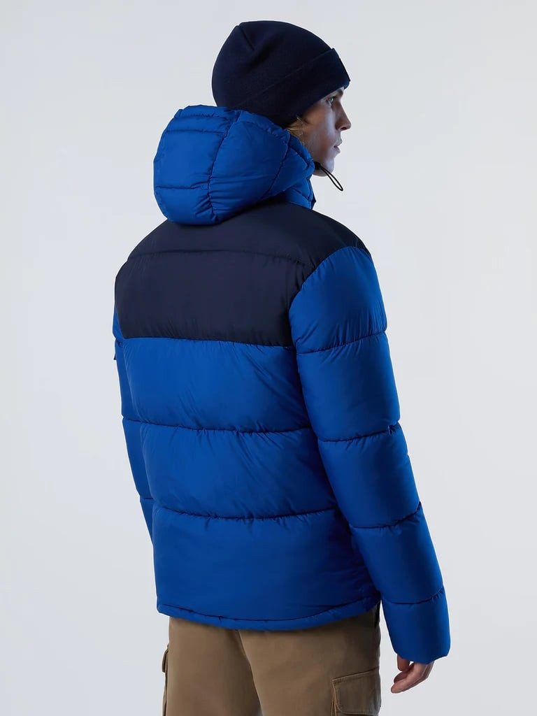 North Sails Winterjacke Beam Puffer Jacket (wasserdicht, wärmend dank Daunenfüllung) blau