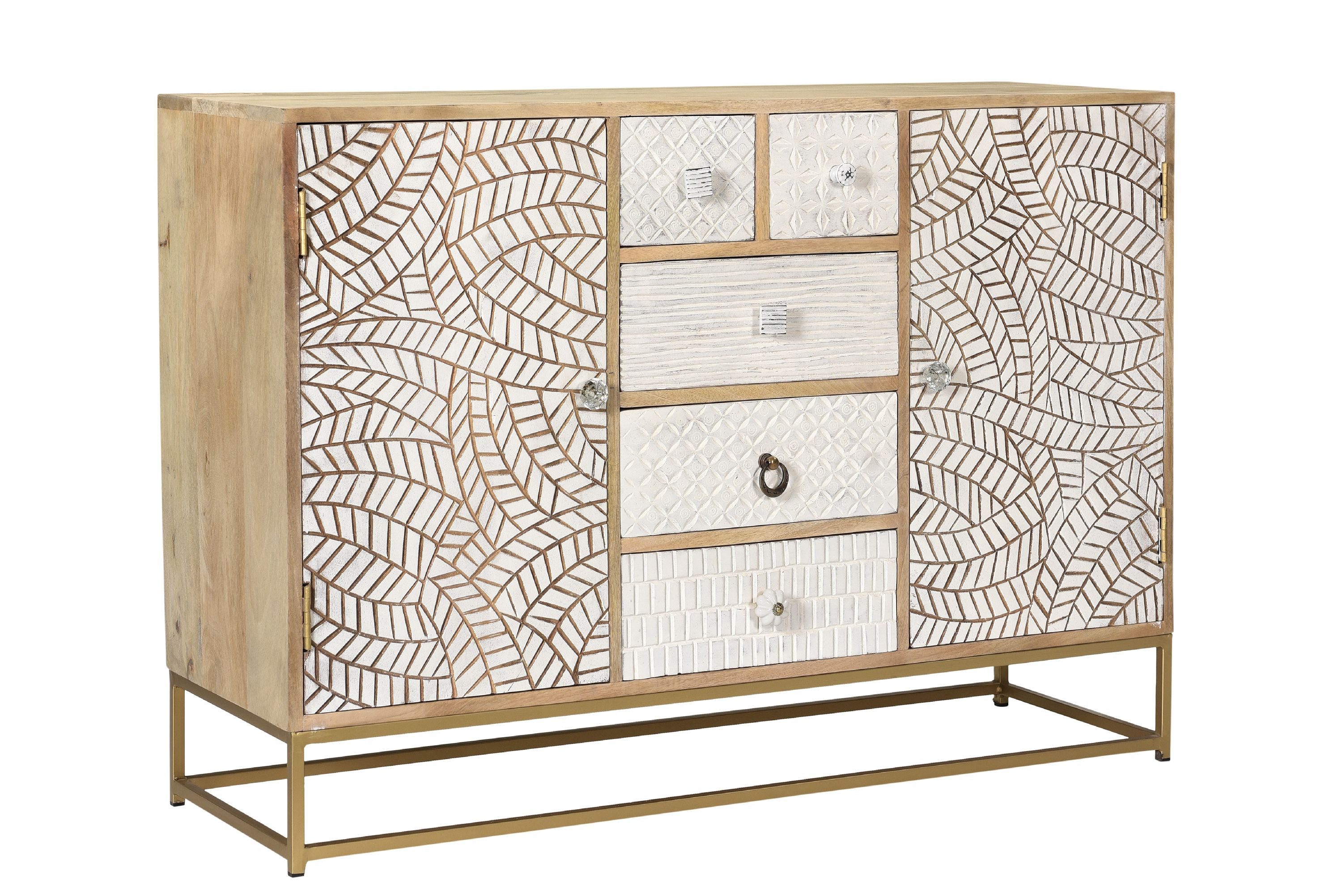 SANSIBAR LIVING Sideboard Sideboard SANSIBAR AMRUM BHT 118x80x35 cm braun Kommode Bürokommode