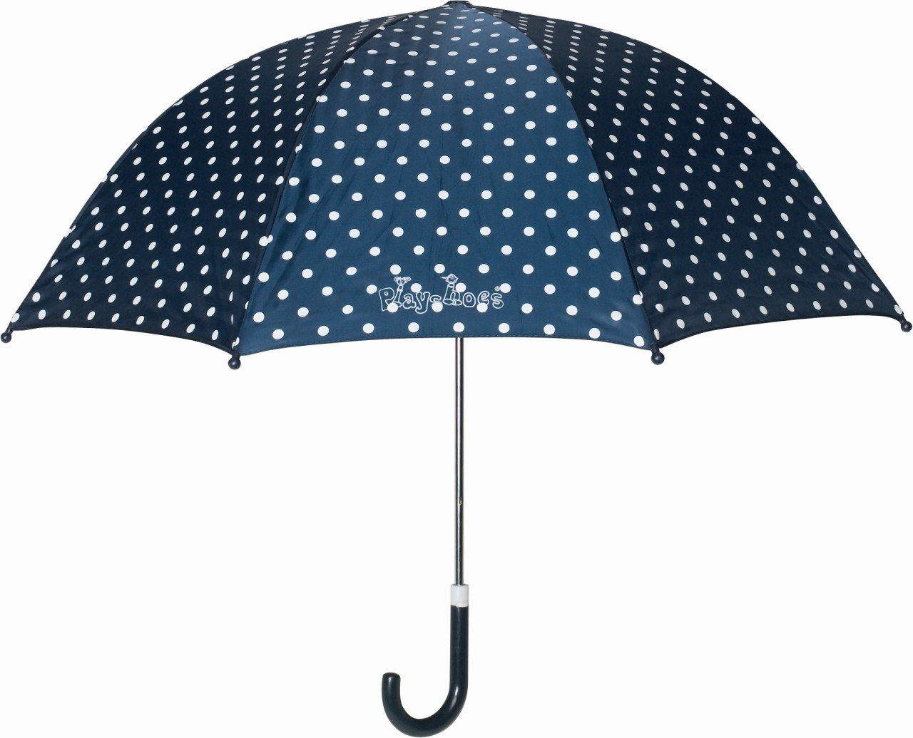 Playshoes Stockregenschirm Punkte Regenschirm Blau