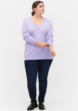 Zizzi V-Ausschnitt-Pullover