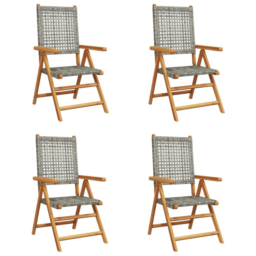 vidaXL Gartenstuhl Gartenstuhl Verstellbar 4 Stk. günstig online kaufen