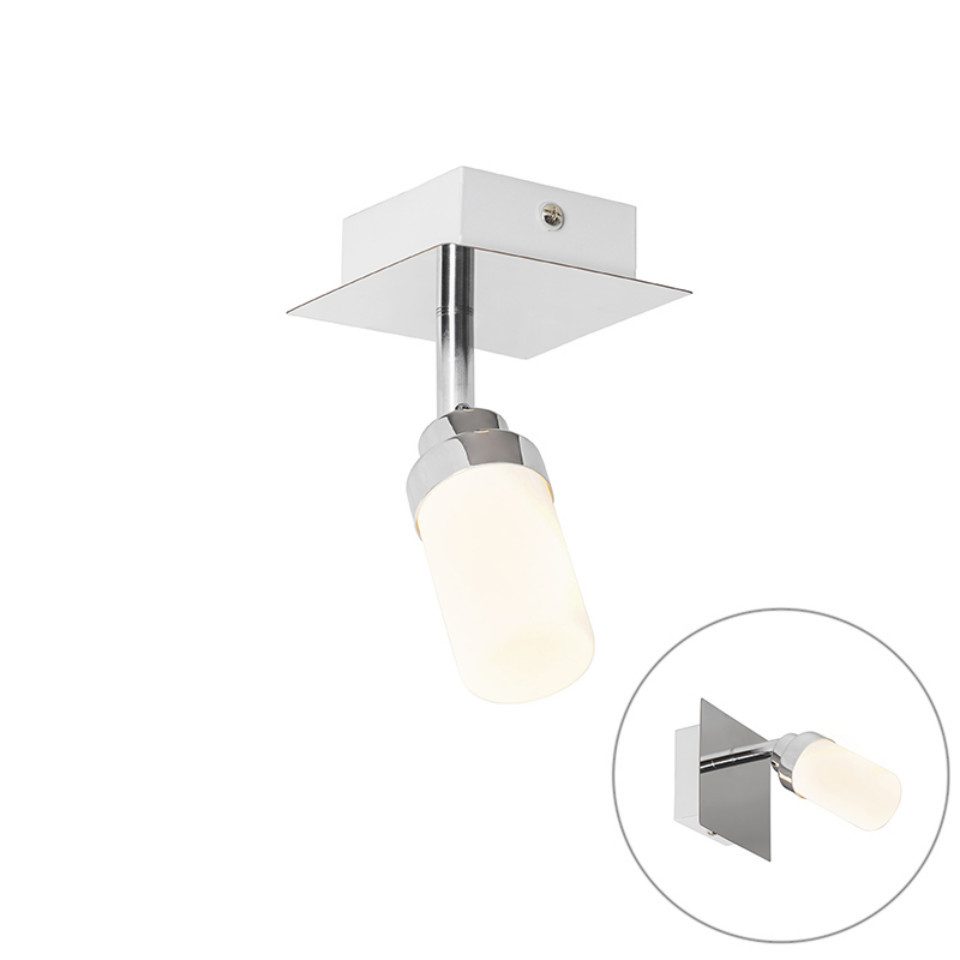 Qazqa LED Aufbaustrahler Japie, ohne Leuchtmittel, Warmweiß, QAZQA Aufbau­spot, g9, Stahl, Stahl, Modern