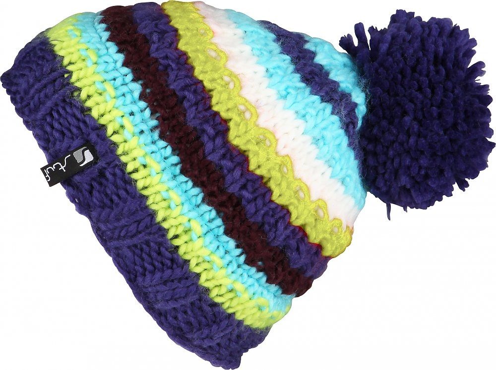 Stuf Strickmütze SAMMY-K indigo lila combo