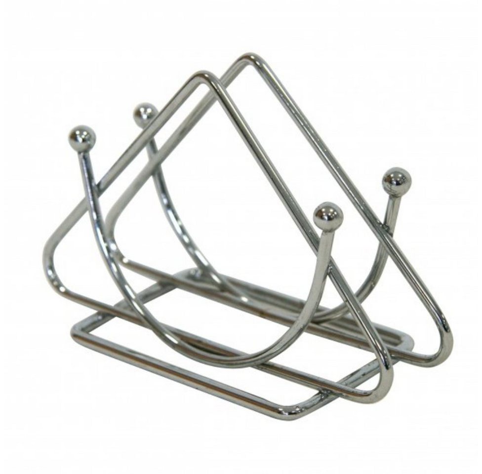 axentia Serviettenhalter Serviettenständer, verchromt, 13 x 9 cm 702895, (1-tlg)