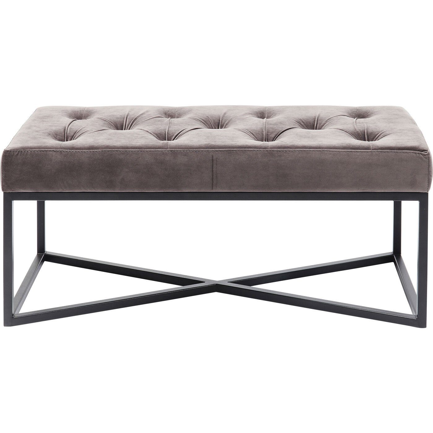 Kare Design Polsterbank Crossover, Samtoptik, 90x40 cm