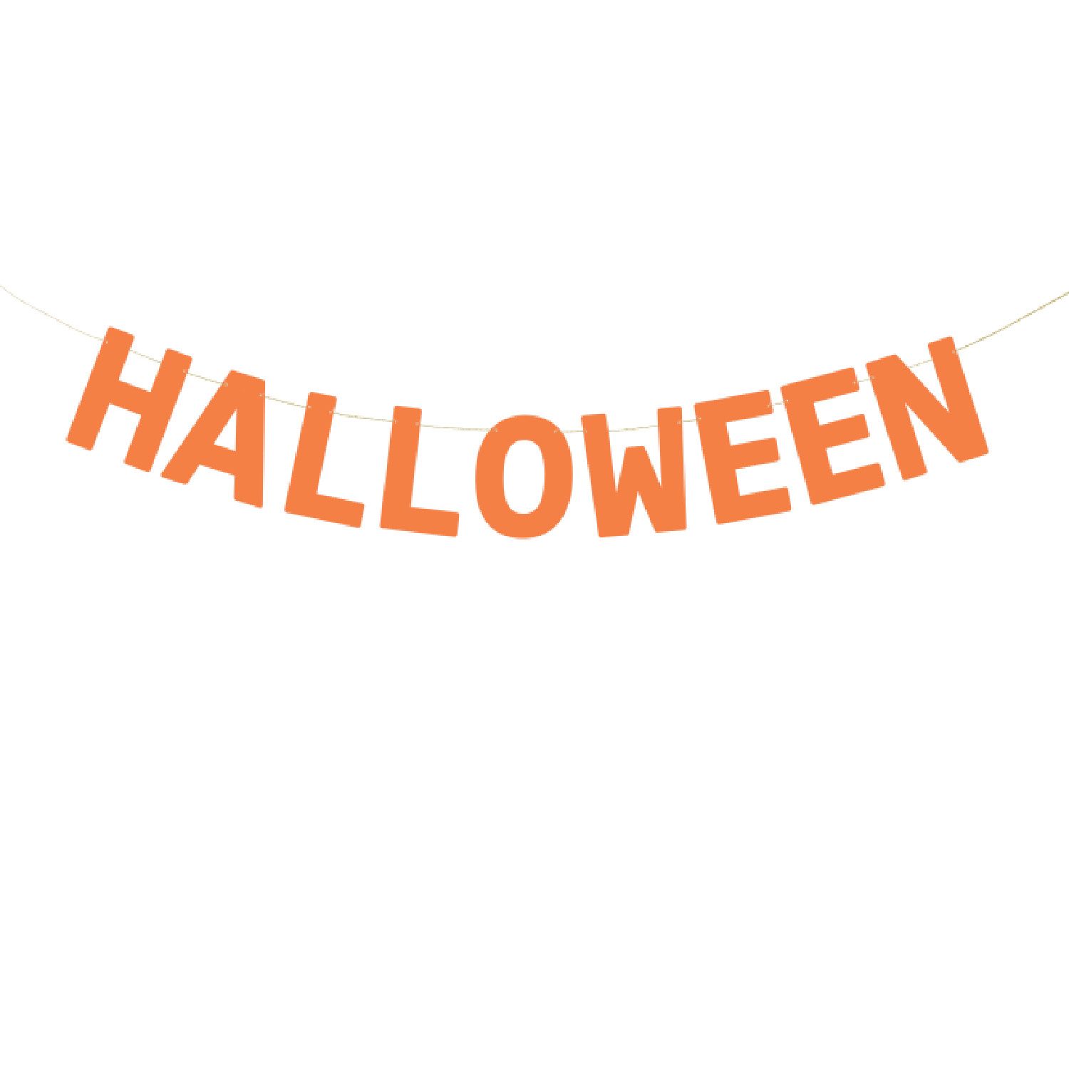 partydeco Girlande Banner 'Halloween' Papier, 205 cm