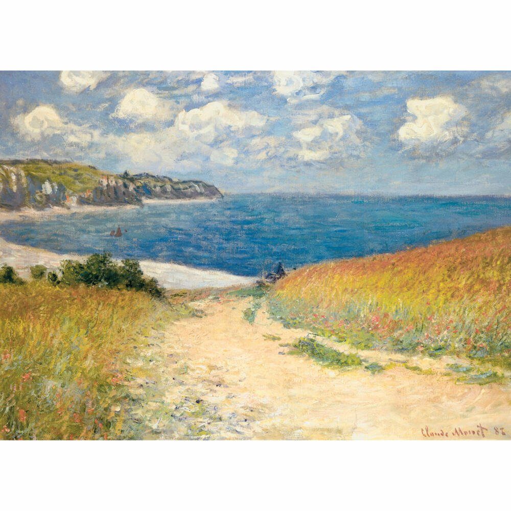 Monet, EUROGRAPHICS Claude von Puzzle Puzzleteile 1000 Strandweg Weizenfeldern zwischen
