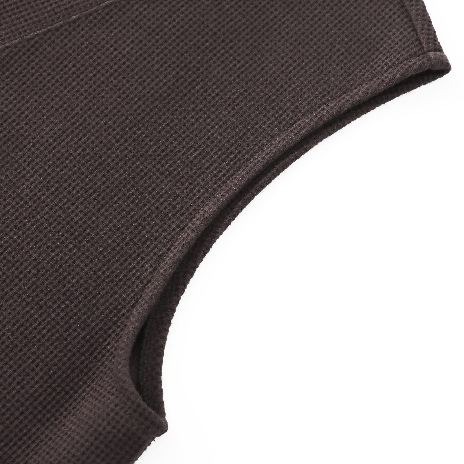 Allthemen Strickweste Herren ärmellose Strickweste mit V-Ausschnitt Waffelmuster, Taschen – Bild 4 von 5