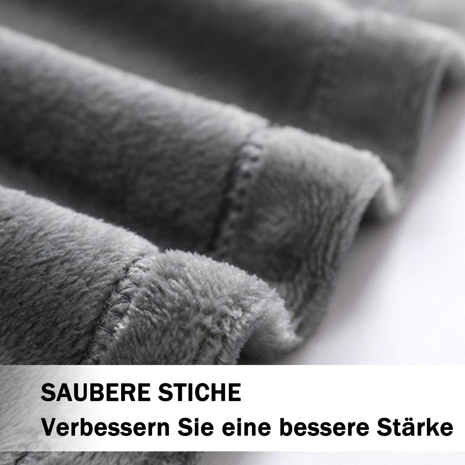 220x Kuscheldecke 240 Wohndecke extra cm, Lospitch aus Microfaser flauschige weiche Wohlig