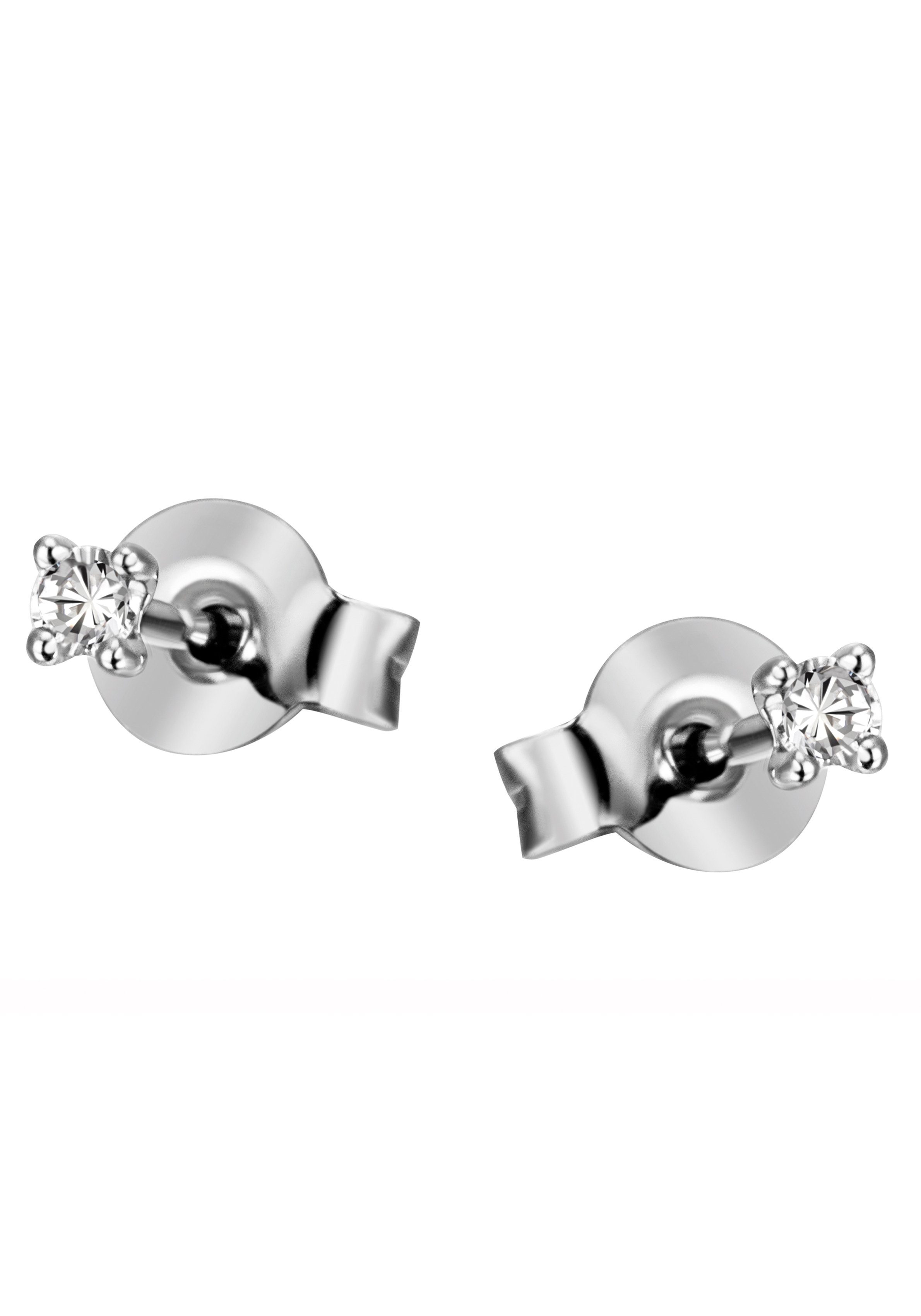 Paar Ohrstecker Schmuck Geschenk Gold 585 Ohrschmuck Solitär