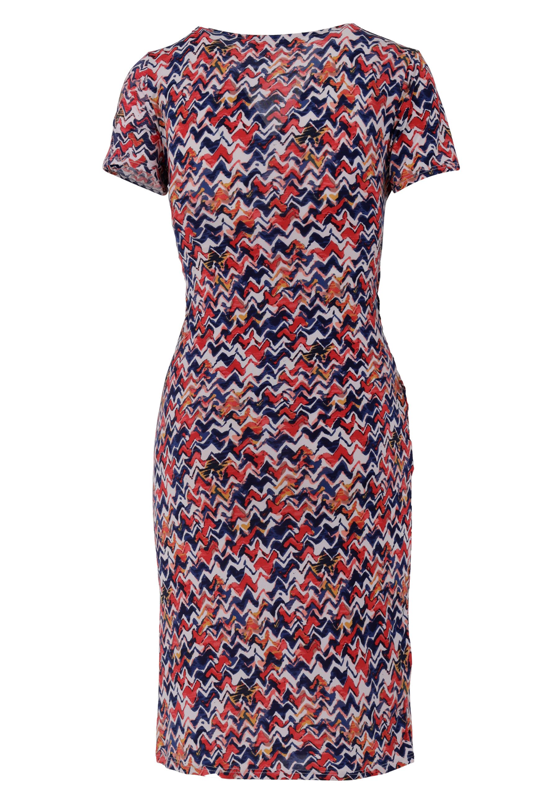 YC Fashion & Style Minikleid Elegantes Wickelkleid mit fließendem Fall Alloverdruck