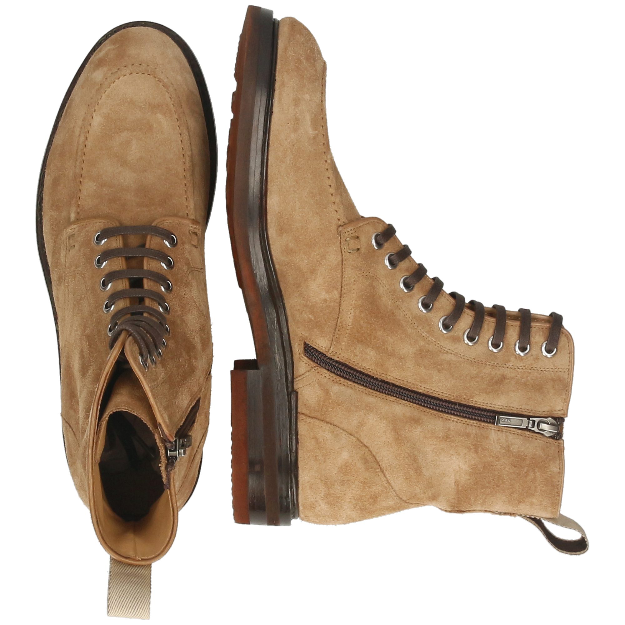 Melvin & Hamilton Rick 2 Leder-Schnürstiefeletten für Herren Stiefelette Flache Absätze, Echtes Leder