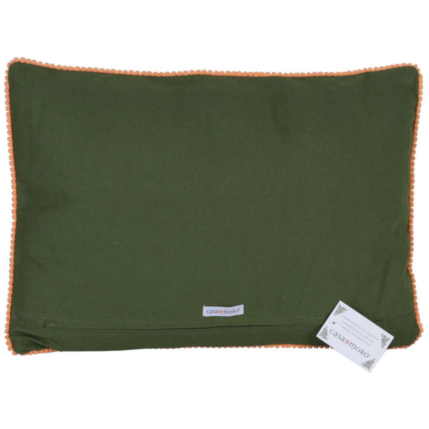 Casa Moro Dekokissen Samt Kissen Santa 48x30 mit Bommeln & Füllung, Kissenh günstig online kaufen