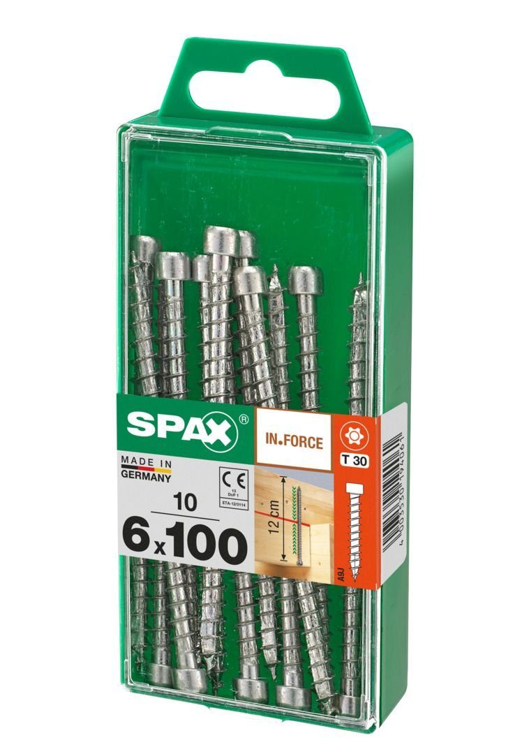 SPAX Holzbauschraube Spax Holzbauschrauben 6.0 x 100 mm TX 30