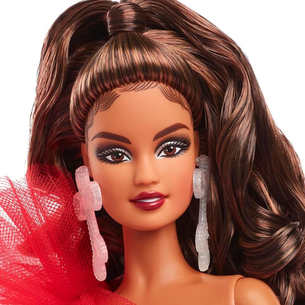 Barbie Anziehpuppe Holiday Barbie 2024 HRM63 Mattel Signature Puppe Sammelpuppe