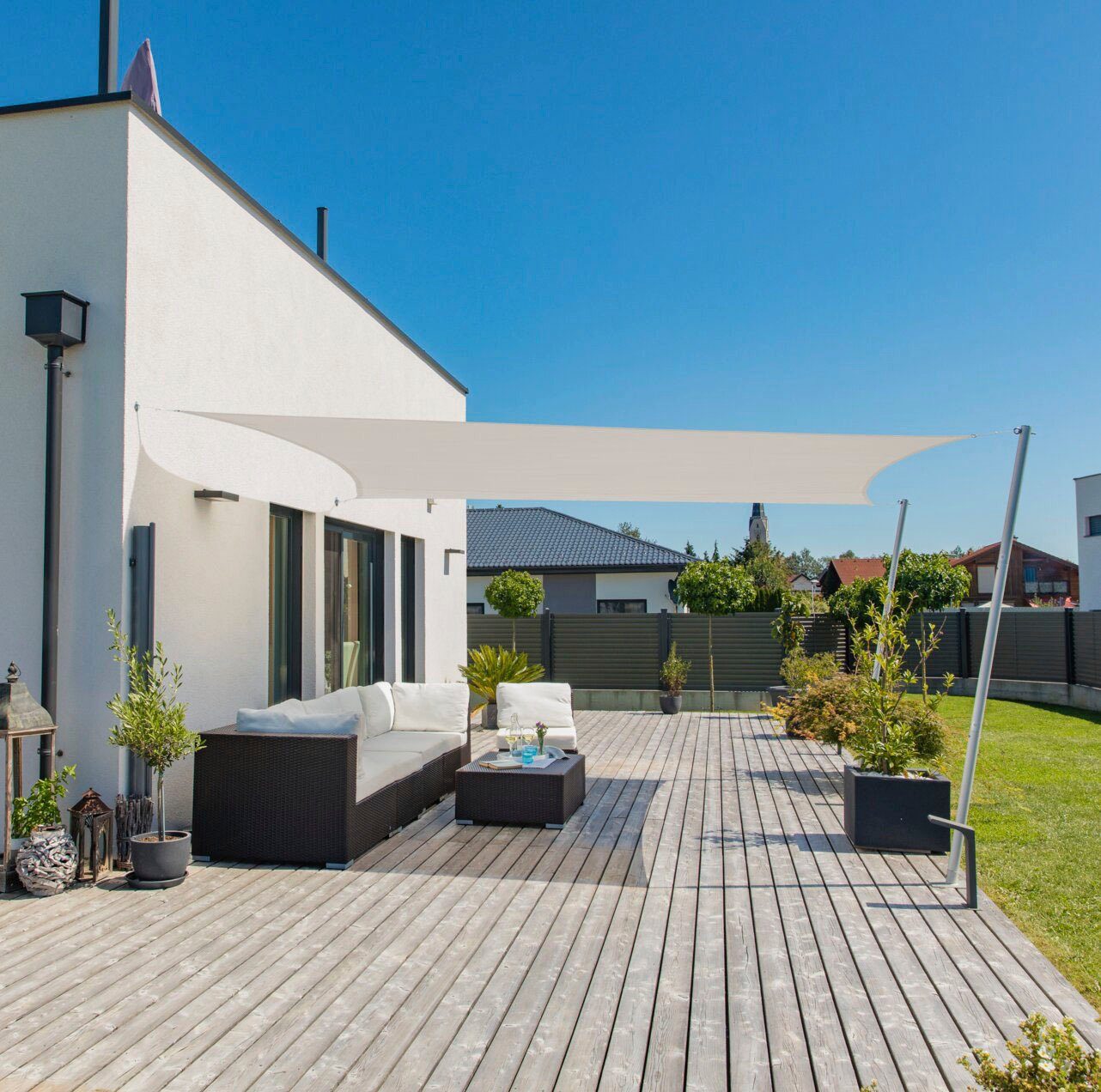 Thumbnail - Windhager Sonnensegel Cannes Rechteck, 2x3m, grau