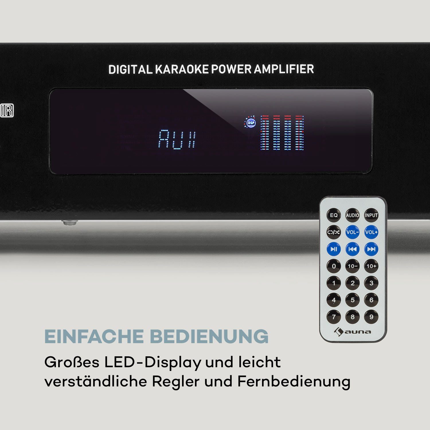 Auna AMP-9200 BT Audioverstärker Schwarz
