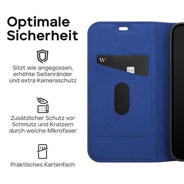 wiiuka Handyhülle suiit Hülle für iPhone 14 Plus, Klapphülle Handgefertigt - Deutsches Leder, Premium Case