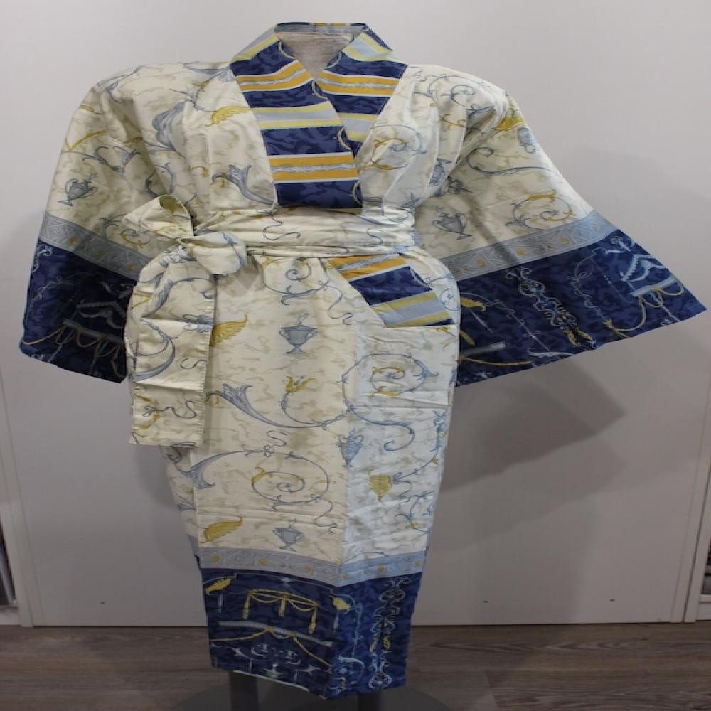 Bassetti Kimono OPLONTIS V9 in L/XL, 100% Baumwolle, Gürtel