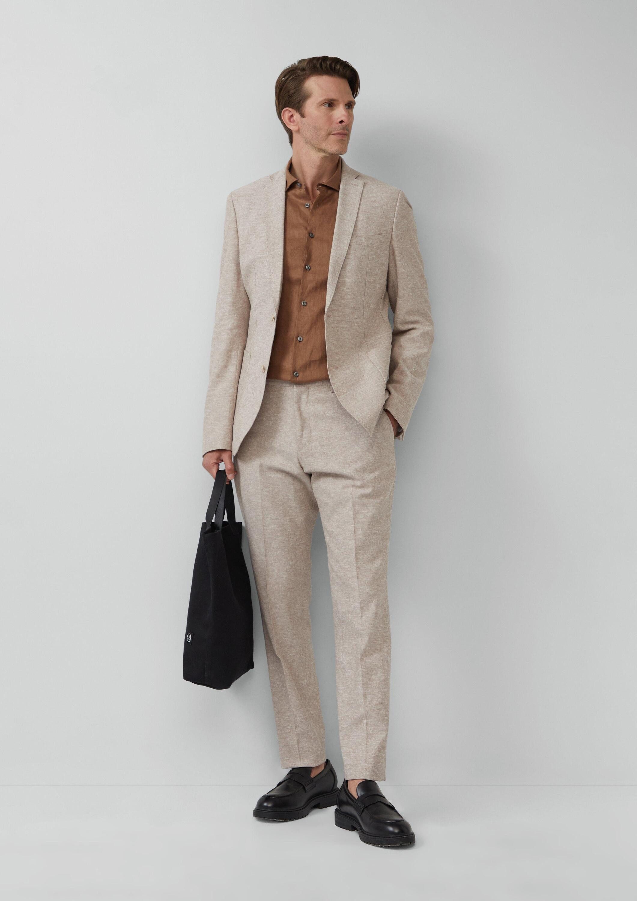 s.Oliver Chinos Hose S.OPURE s.O PURE: Anzughose aus Leinenmix
