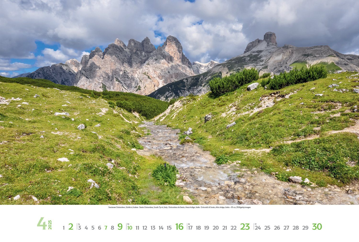 Korsch Verlag Panoramakalender »Korsch Verlag Kalender Berge 2023«, 1 