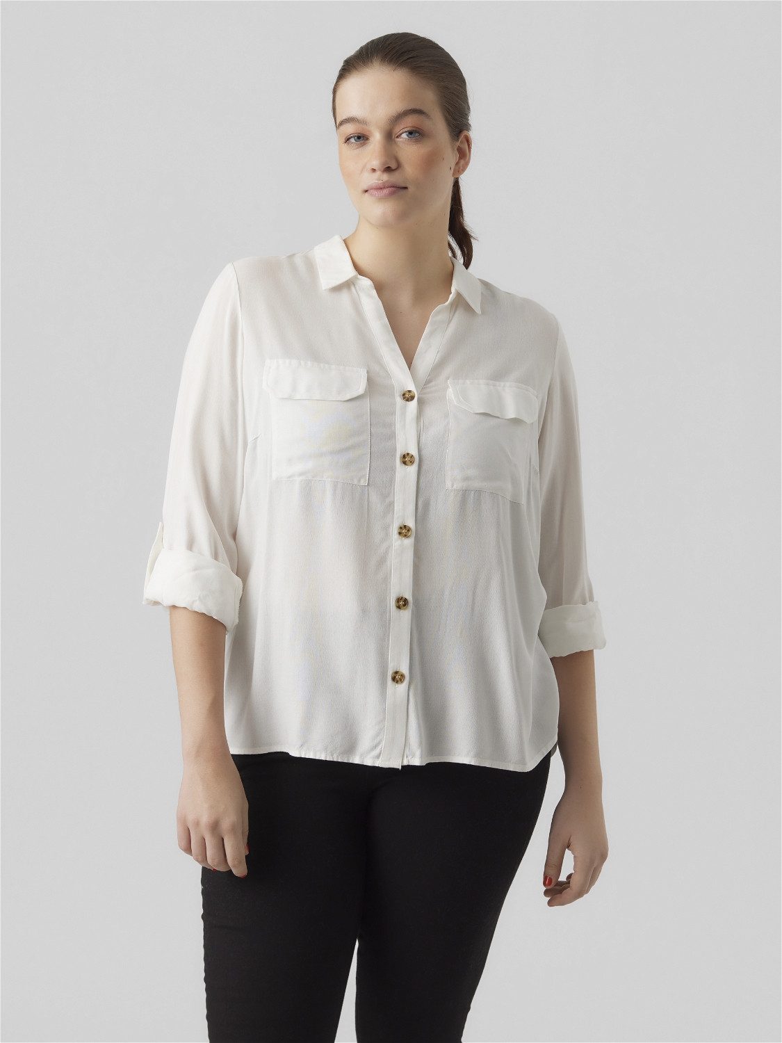 Vero Moda Curve Hemdbluse VMBUMPY L/S günstig online kaufen