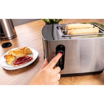 Rommelsbacher Toaster TO850 - Toaster - edelstahl/schwarz, 2 Schlitze