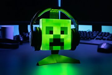 Paladone Minecraft Creeper Headset Ständer inkl. Beleuchtung Headset-Halterung, (Beleuchtung)