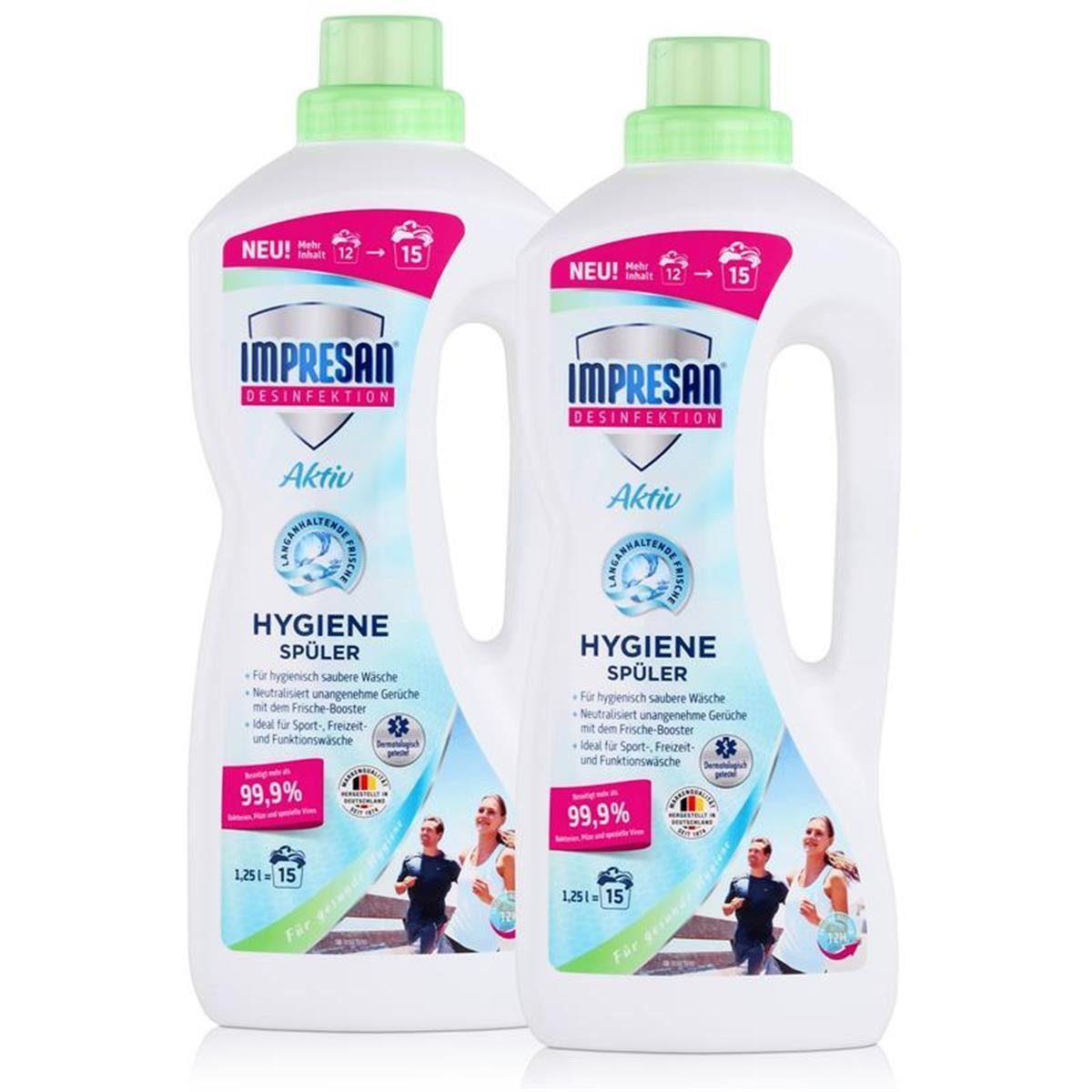 IMPRESAN Impresan Desinfektion Aktiv Hygienespüler 1,25L - Ideal für Sportwäsch Spezialwaschmittel