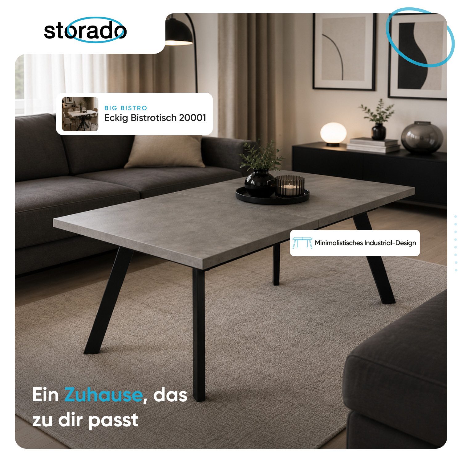 Storado Bistrotisch Big Bistro Eckig Bistrotisch 20001