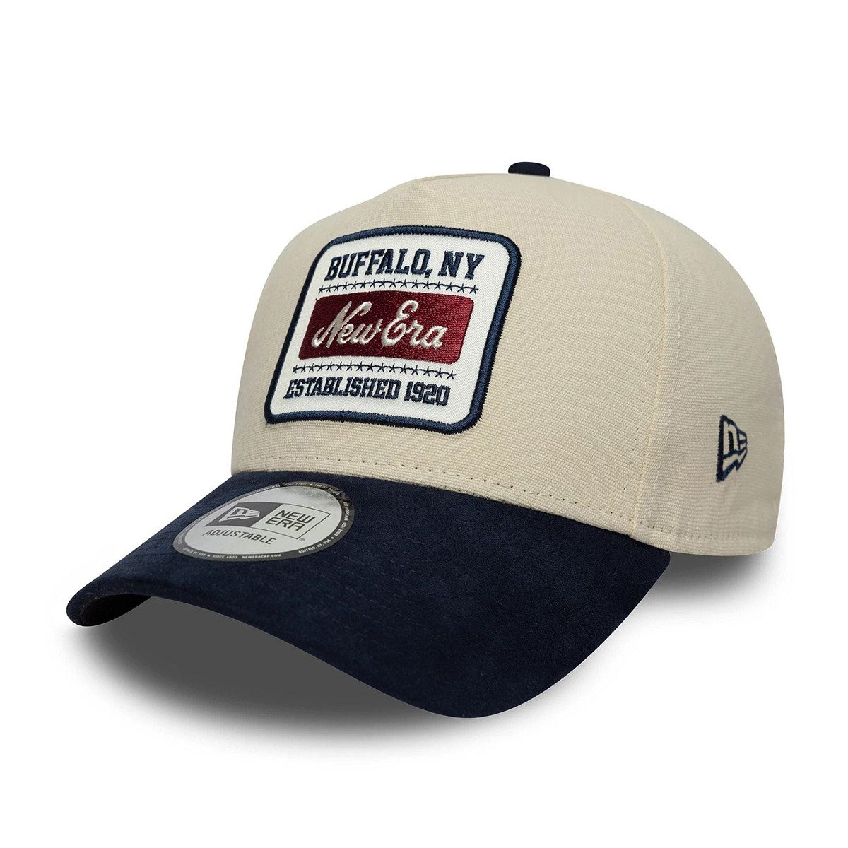 Baseball Cap New Era 9FORTY Trucker Cap New Era Patch beige/navy