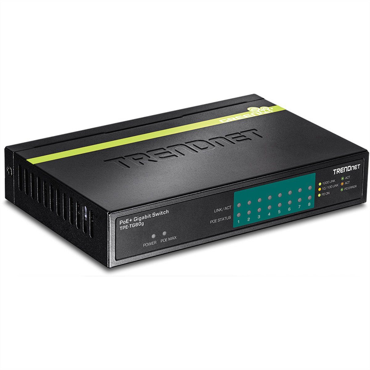 TPE-TG80g 8-Port PoE Switch GREENnet Gigabit Netzwerk-Switch